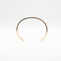 Cuff Bangle Gold -  24K Gold plated, Hypoallergenic