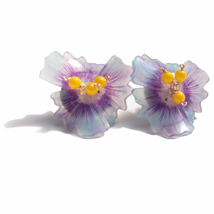 CHŌ CHŌ Earrings (Purple) Hypoallgenic