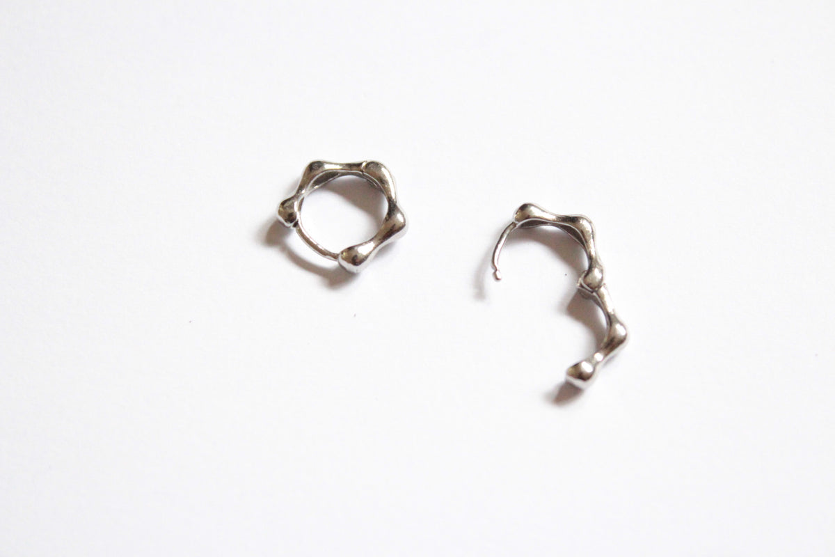 Ponde  |  Hoop Earrings Silver