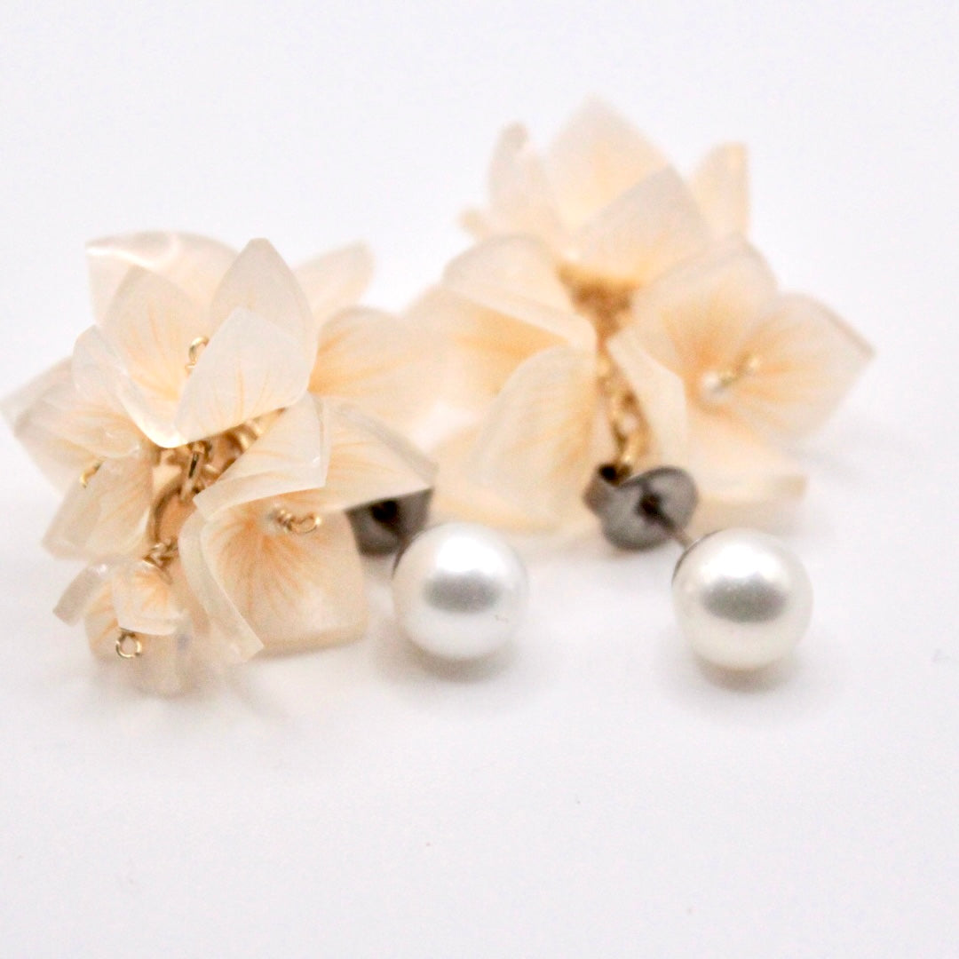 Marimo  |  Crème 2 ways Earrings