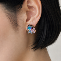 Hanataba  | Kiwa Crystal Stud Earrings
