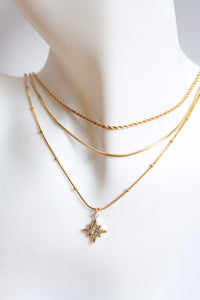 Taki |  Double Chain Necklace Gold
