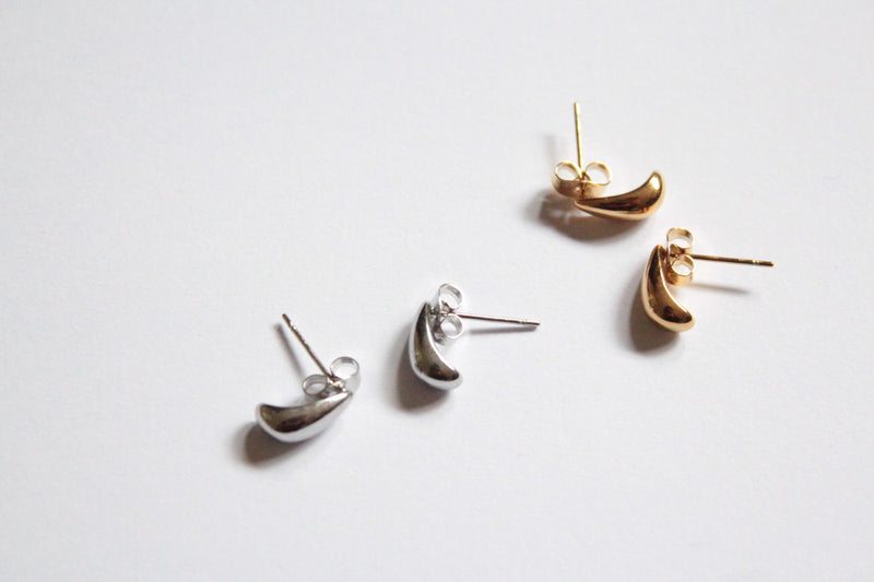 Aoi |  Tear Drops Earrings Silver