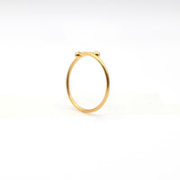 Dainty gold ball ring for sensitive skin and gift for mum