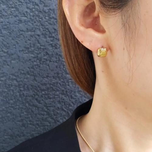 24k gold plated elegant dainty square earrings for mums and baby gift for her 