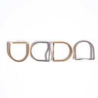 waterproof, hypoallergenic, rings 
Dainty u shaped and waved gold, silver rings 