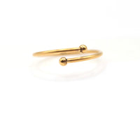 Dainty ball gold ring gift for mum