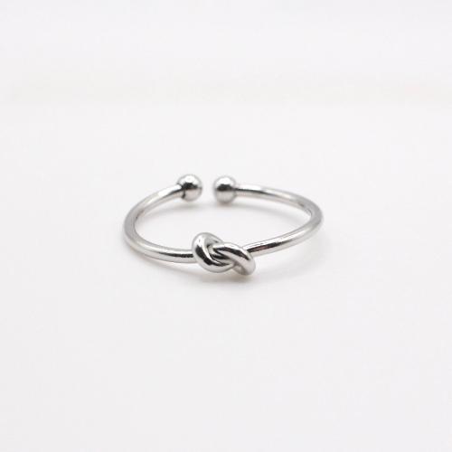 Dainty knot silver ring rhodium plated made for mums high quality jewellery