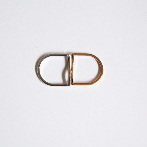 Dainty silver and gold 316 stainless steel rings (waterproof, hypoallergenic)  