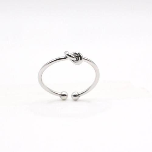 dainty silver knot ring minimalist for mum, made in japan high quality jewellery