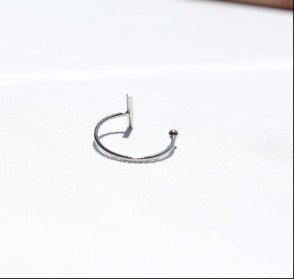 Adjustable silver ring open design line waterproof and tarnish free handmade Japanese 