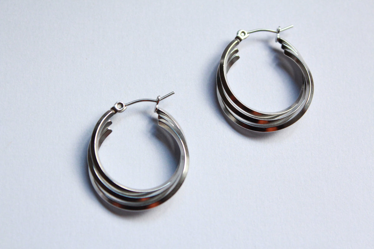 Toki  |  Hoop Earrings Silver