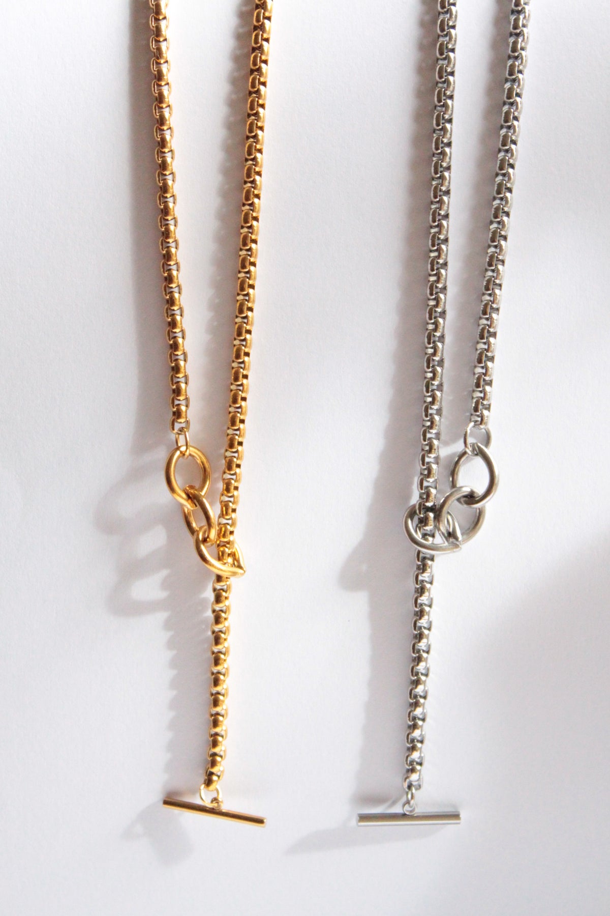Mika  | Chain Fob Necklace Silver