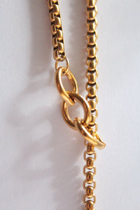 Mika  | Chain Fob Necklace Gold