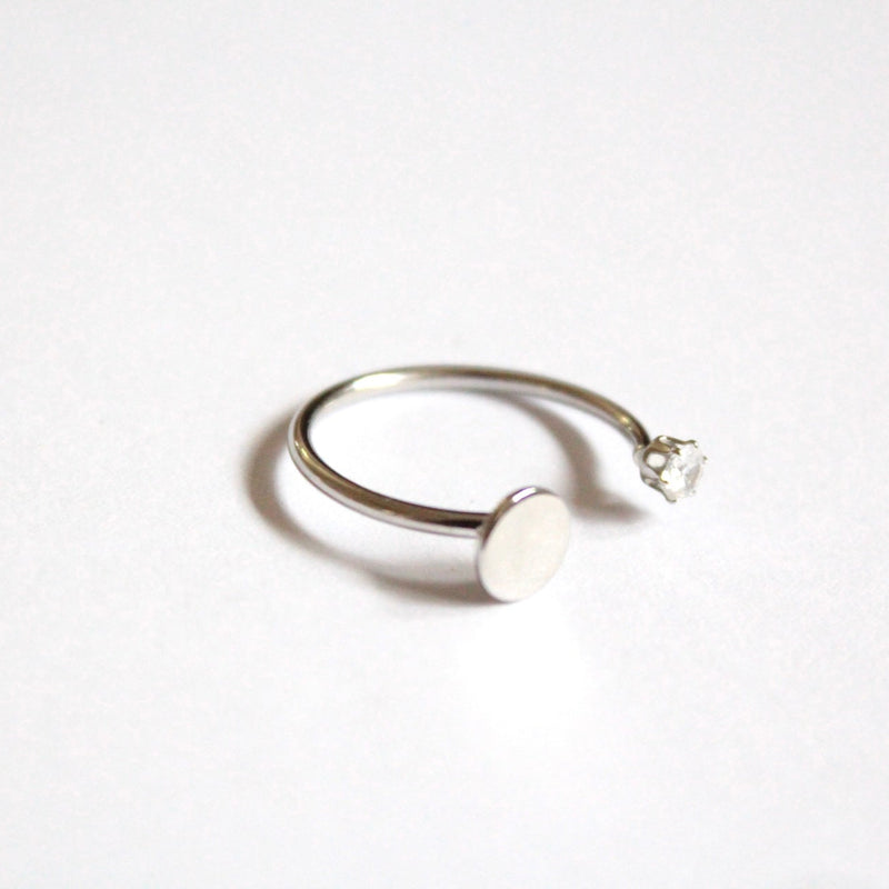 Tsukimi  | Full Moon Ring Silver