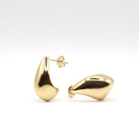 24k gold plated bold drop earrings for mums and sensitive ears