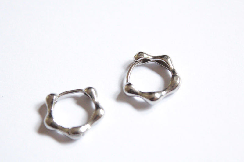 Ponde  |  Hoop Earrings Silver