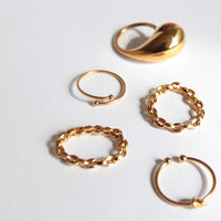 Japanese Jewellery gold dainty and bold rings gift for mum