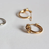 Gold Hoop Earrings, 24k gold plated 