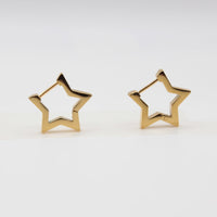 star earrings gold made for sensitive skin gift for mum 