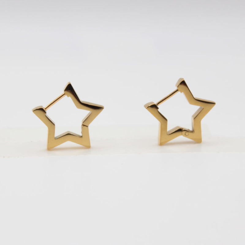star earrings gold made for sensitive skin gift for mum 