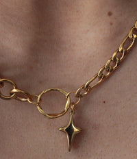 Gold chain necklace statement piece waterproof and summer jewellery