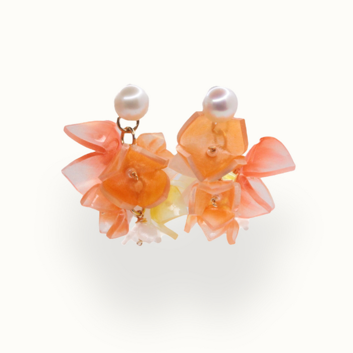MARIMO Earrings (Salmon Orange)