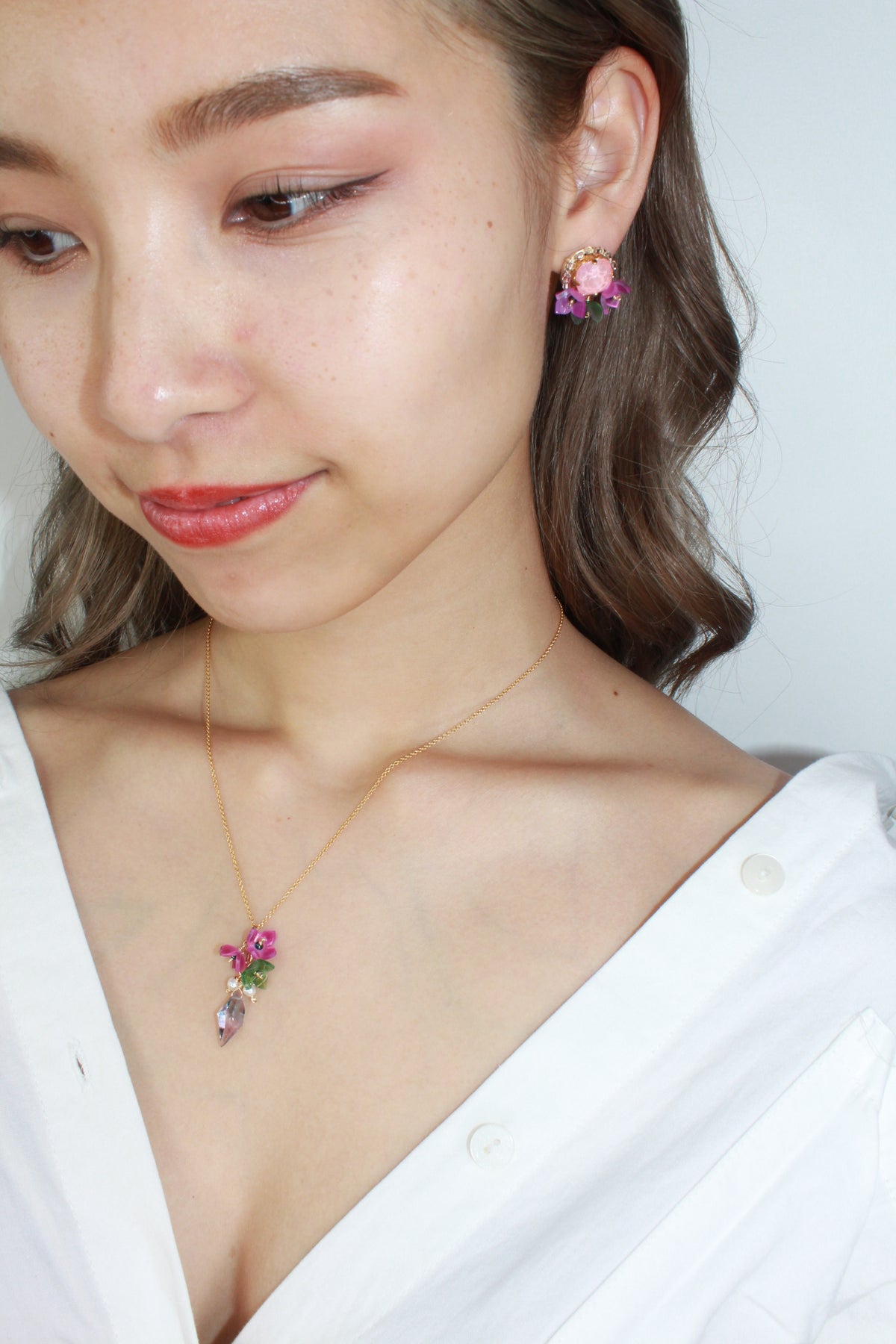 BOUQUET Earrings (Flamingo Ignite)