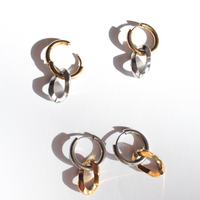 Hoop earrings gold and silver hypoallergenic 