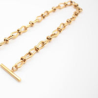 Japanese design Ribbon gold chain Bracelet for mums and sensitive skin