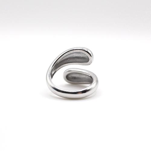 Shizuku bold silver ring rhodium plated for daily wear and sensitive skin. Japanese minimalist design