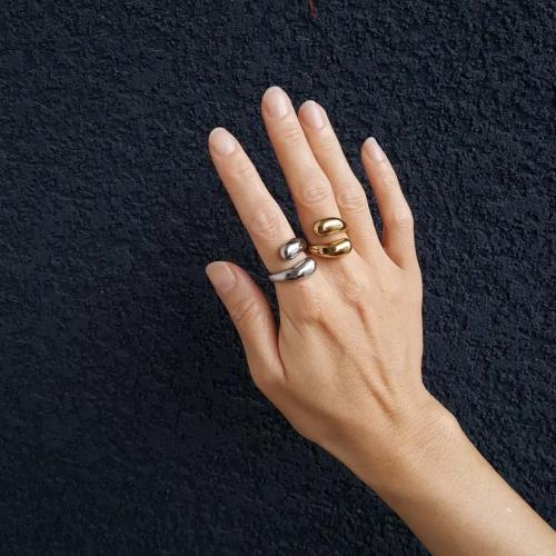 Shizuku bold silver ring rhodium plated for daily wear and sensitive skin. Japanese minimalist design