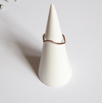 Silver dainty ring hypoallergenic and waterproof 
