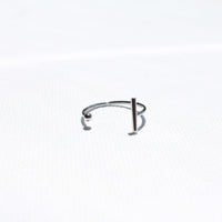 waterproof and tarnish free Japanese design line ring silver in Melbourne 