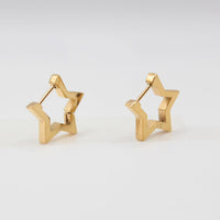 Gold one touch star earrings gift for mum