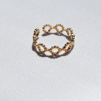 Japanese design gold ring waterproof and dainty design 