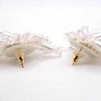 chandelier stud earrings japanese handmade beads sensitive skin friendly bridal jewellery