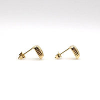 elegant dainty square earrings 24k gold ion plated stainless steel for gift for mums & bubs friendly 