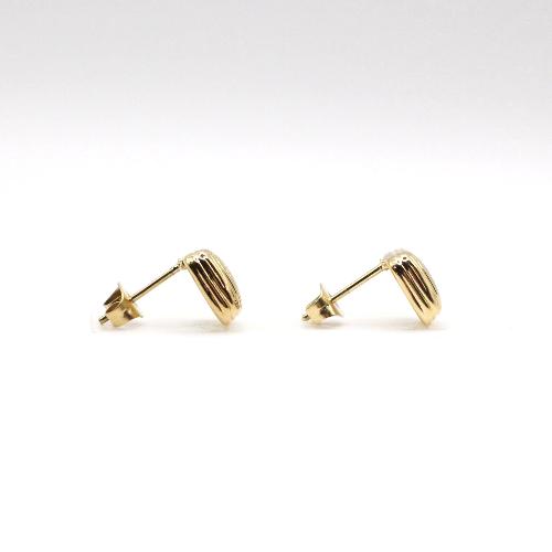 elegant dainty square earrings 24k gold ion plated stainless steel for gift for mums & bubs friendly 