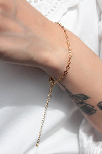 shell gold chain handmade bracelet waterproof and for sensitive skins from melbourne 