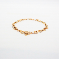 square chain bracelet 24k gold ion plated mum and baby friendly stock take sale 