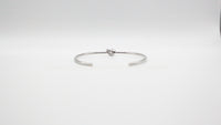 knot cuff bangle silver rhodium plated for daily wear 