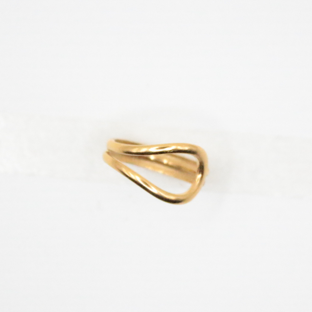 open ring 24k gold plated for daily wear and waterproof 