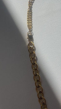 gold statement chunky necklace 