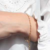 shell gold chain handmade bracelet waterproof and for sensitive skins from melbourne 