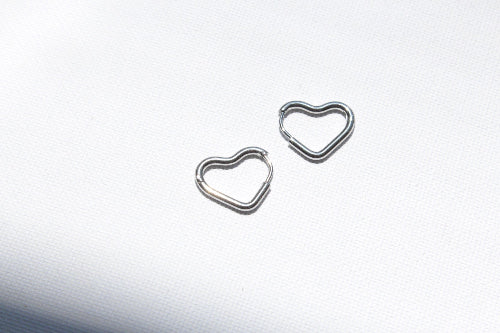 Japanese hoop earrings handmade in Melbourne silver 