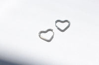 Japanese hoop earrings handmade in Melbourne silver 