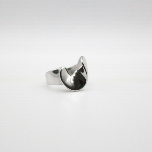 frill ring silver rhodium plated bold style for daily wear and waterproof - stock take sale (melbourne, australia)