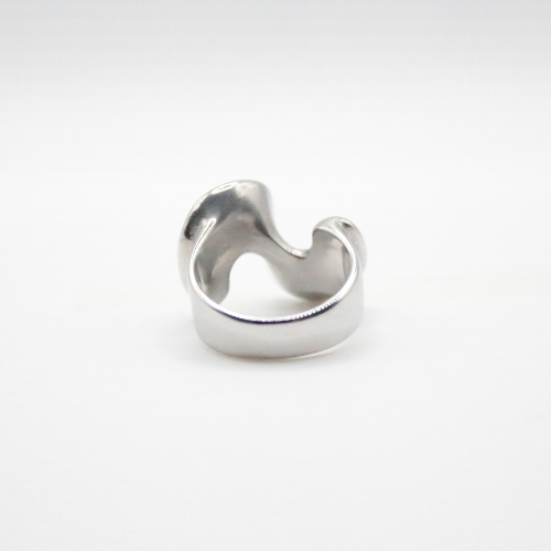 frill ring silver rhodium plated bold style for daily wear and waterproof- stock take sale (melbourne, australia)