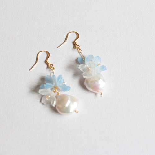sumire japanese handmade earrings for sensitive skins friendly features with freshwater pearls 